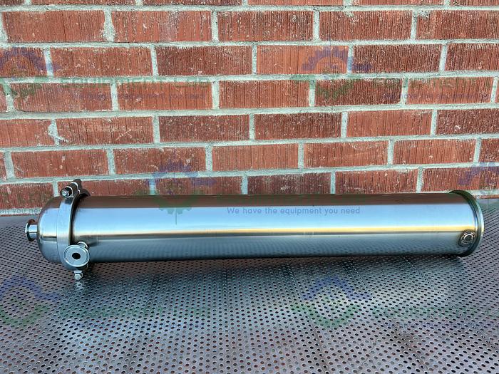 Used Unbranded Stainless Steel 6.5" x 37" Shell and Tube Heat Exchanger