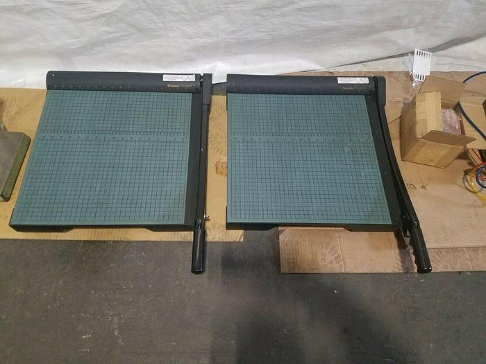 Used Premier Paper Cutters 18" Cutting Length Steel Blade Excellent!