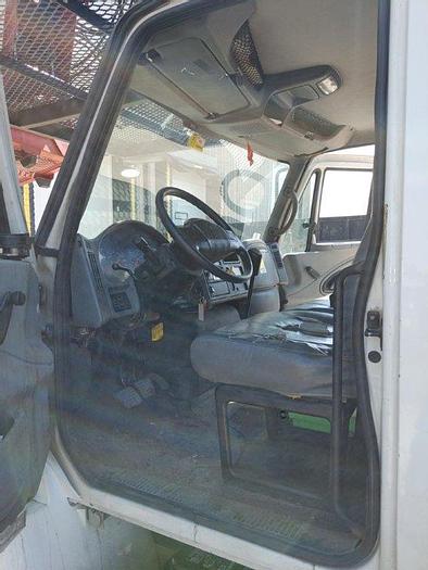 Used Elliott G85R Sign Crane on a 2007 International 4300 Flat Bed Truck - M28079