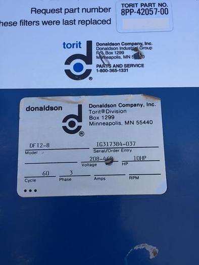 Used Donaldson / Torit Downflo Dust Collector