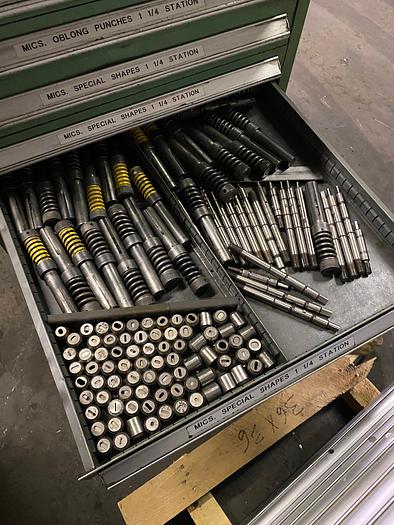 Used Wilson Tool Assortment of Punches, Punch & Guide Assemblies, Guides, Springs & Dies