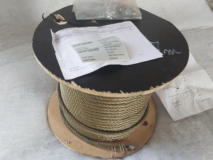 47m Kranseil, D11mm, Galvanisiert, 8XK19S-PWRC(K) 132 KN, Zertifikat, Konecranes neu -50%