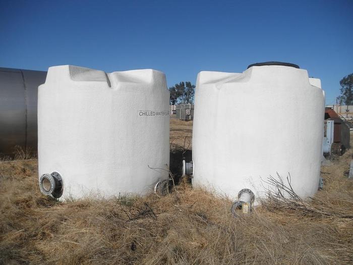 Used Tank, 1,300 Gallon, PET, 6' X 6.5', Chilled Water, (2) #S741498