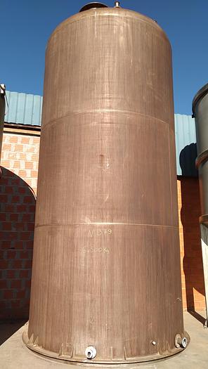 Used depósito de inox de ácido - castanho