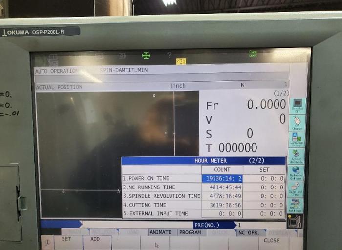 Used 2011 OKUMA Genos L400-E CNC Lathe