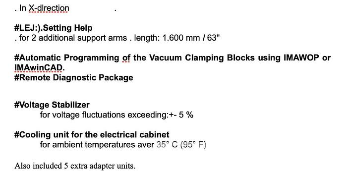 Used IMA Bima 810 V CNC Machining Center