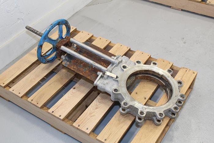 Used True Line 10" Hand Operated Knife Gate Valve #43995