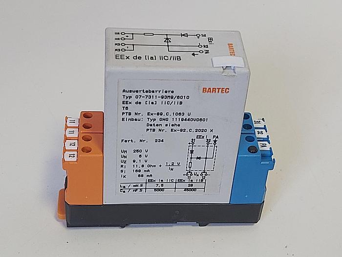 Gebraucht Ex geschützte Auswertebarriere, Eex, 07-7311-93M9/6010, Bartec gebraucht-Top