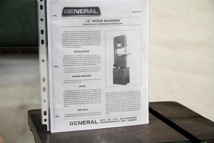 Used *SOLD* Band Saw - General 490