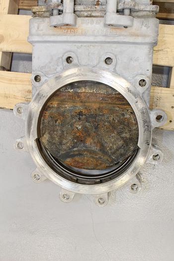 Used TRUELINE 14" Hand Operated Knife Gate Valve #43963