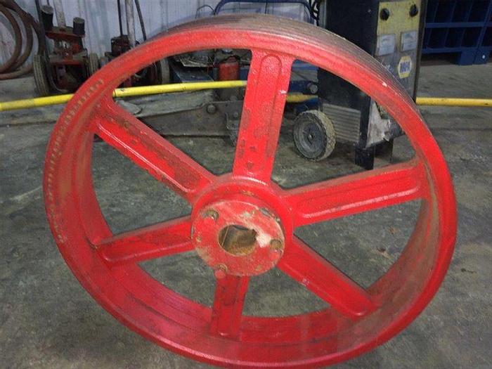 Used PULLEY SHEAVE 6-GROOVE 6B250 E BELT DRIVE WHEEL for Mud Pump