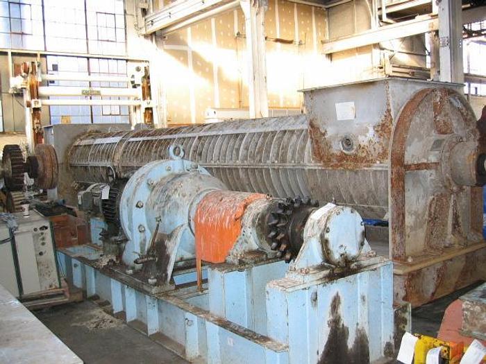 Used Fkc SHX 900 X 7000L Dewatering Screw Press, With Cyclo H-939B, 493/1 Ratio Gear Reducer, 30Bk Variator, 22Kw, 1170 Rpm Motor #18671
