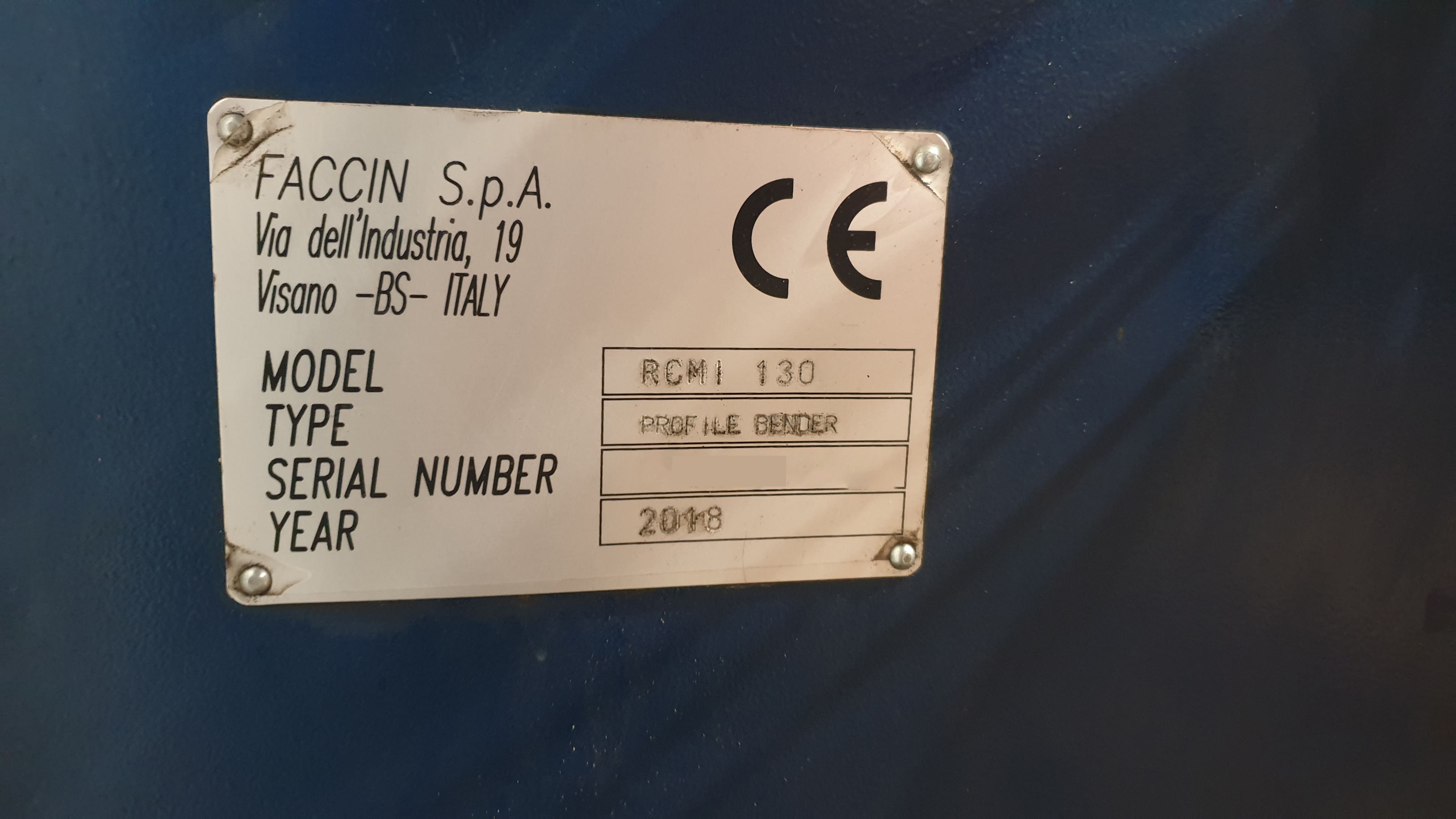 Used FACCIN RCMI 130 - 2018