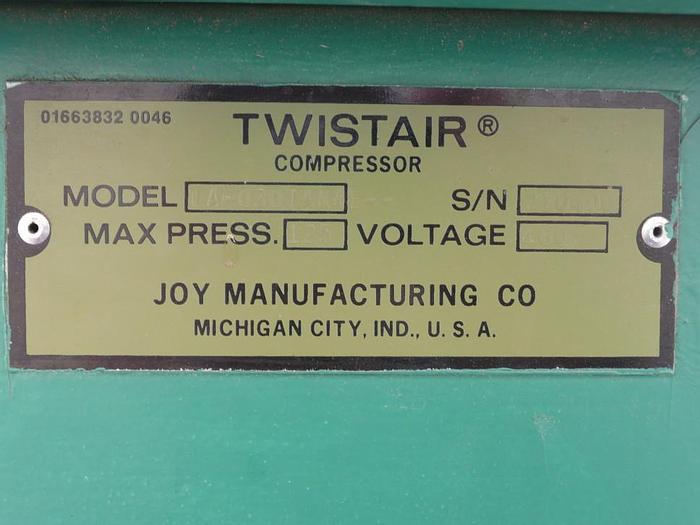 Used Compressor, Air, 30 HP, Joy, TA-030TAN4E, Twistair, #D736768