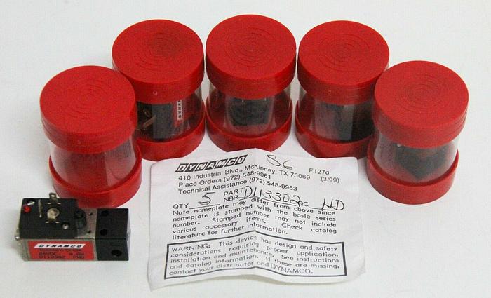 Used Dynamco D113302 Dash 1 3-Way Valve 24VDC 0.6W NEW LOT OF 5 (6586)