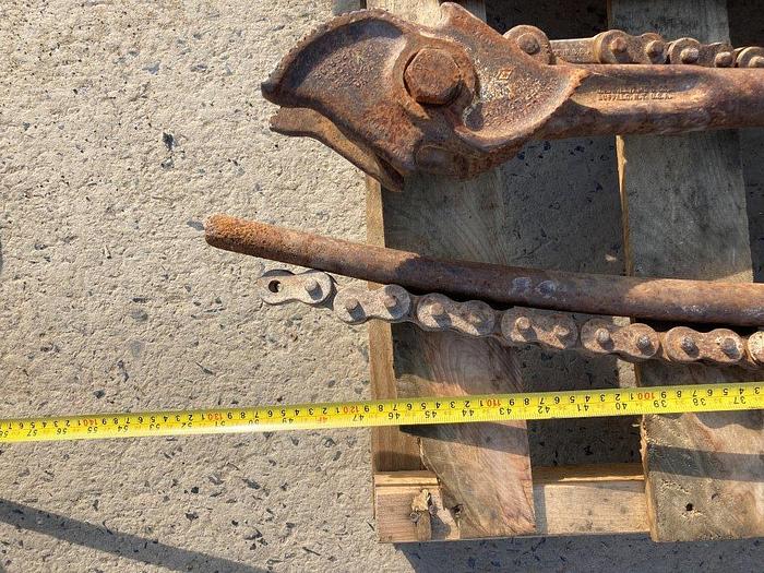 Used J H Williams Vulcan Superior 52" Chain Pipe Wrench