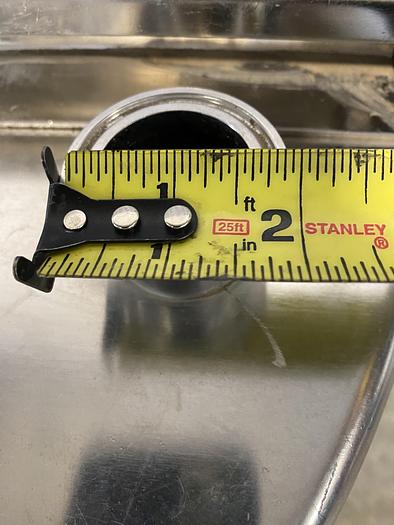 Used Stainless Steel  200 Liter Mixing Tank w/ 1 1/2" Sanitary Fitting Bottom Drain