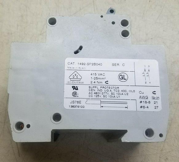Used Allen Bradley 1492-SP2B040 Series C