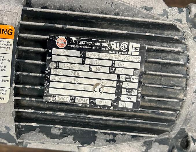 Used USED ROTARY AIR LOCK VALVE, SIZE: 10'' X 4'' BLOW-THROUGH, CAST IRON, PFENING