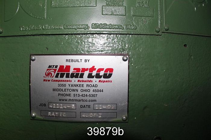 Refurbished Black Clawson No. 3 Pulper Drive, 4-1 Ratio, Rebuilt Storeroom Spare #39879