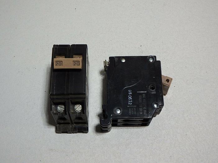 Used Cutler-Hammer Double Pole Circuit Breaker 20 Amp 240V GHB8