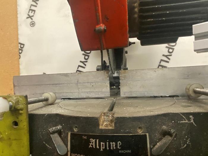 Used 1997 The Alpine Machine MR-222 ALuminum Cut Off Saw