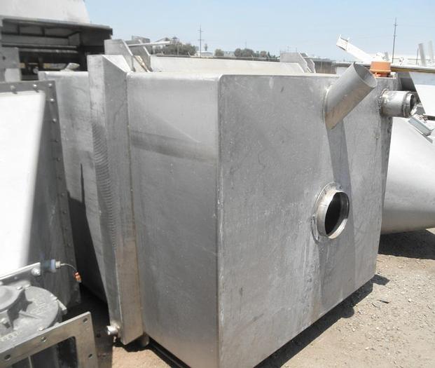 Used Hopper, 200 CF, S/st, 5' x 5' x 10', Cone Btm, #S741233