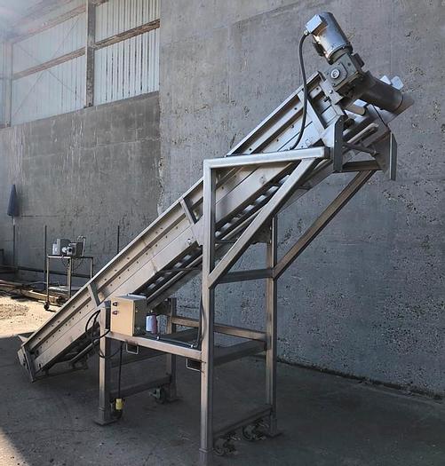 Unused Conveyor, Belt, 24" x 16', Incline, S/st, 1 HP #S743796