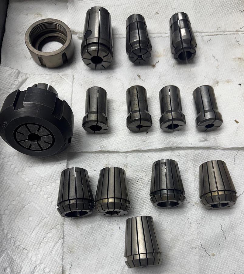 Used Collet Set (Universal TDS #9400046) Acura-Flex Extended Range - Size 7/32" - 1" (missing 5 pieces)