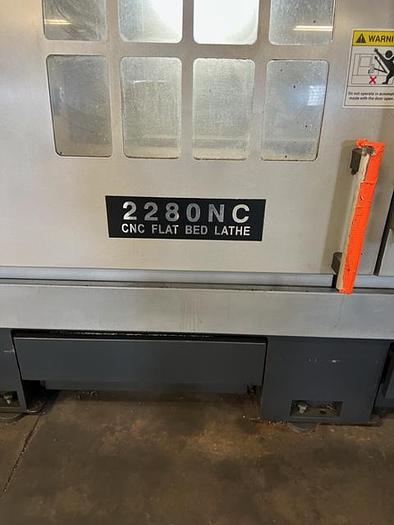 Used Sharp 2280NC Flat Bed CNC Lathe