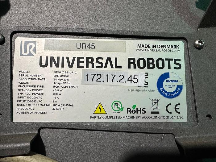 Used Universal Robotics UR10 (CB31UR10)