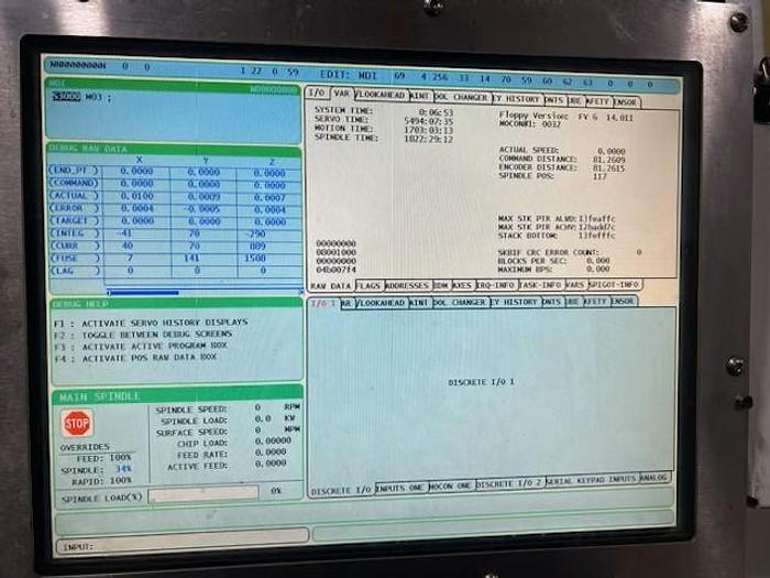 Used 2012 Haas VF-3SS VMC