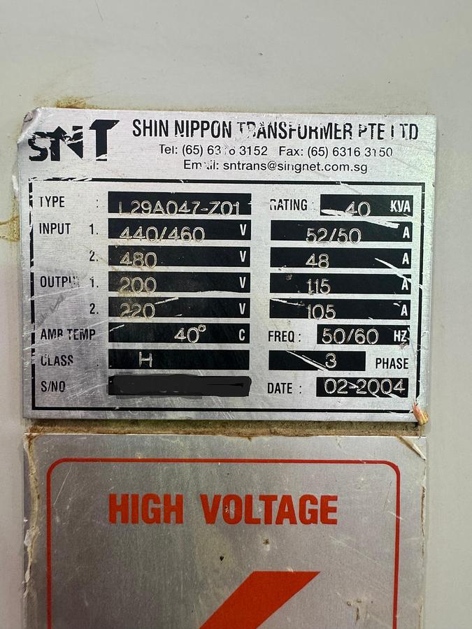 Used 40kVA Transformers (3 available)