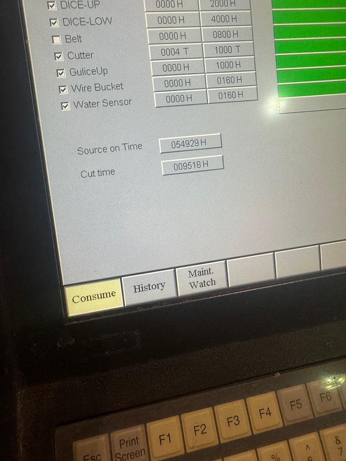 Used 2005 Sodick AQ750L/LQ33W Wire EDM