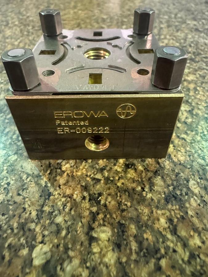 Used Erowa ER-009222 Brass Slotted Electrode Holder