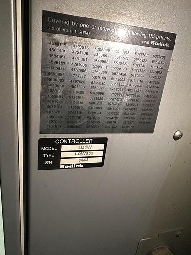 Used 2004 Sodick AQ535L/LQ1W