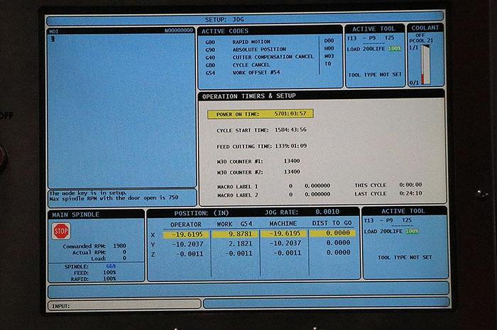 Used 2012 Haas VF-3SS VMC