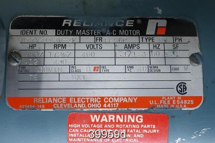 Used Beloit DD4000 Refiner Set-Up Motor, 20/24" #39959