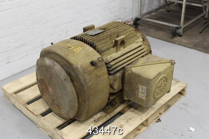 Used General Electric A/C Motor, 75 Hp, 1190 Rpm, 460 Volts #43447