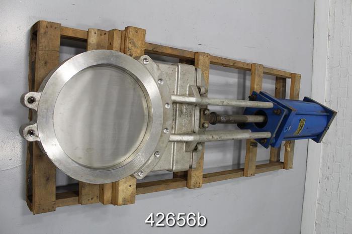 Unused True Line 18" Air Operated Knife Gate Valve #42656
