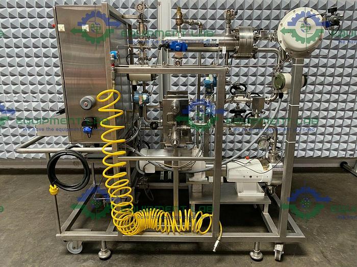 Used Pall TFF Filtration Skid w/ Alfa SRU47 Pump, Cassette Holder, & Heat Exchanger