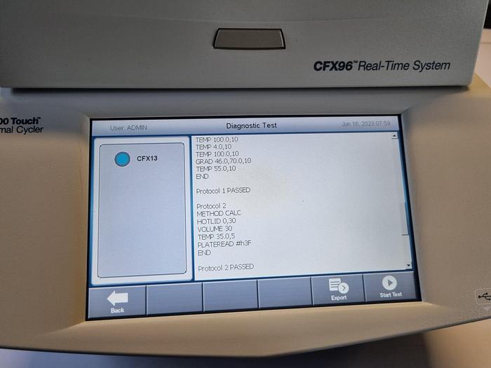 Used BIO-RAD CFX96 Touch PCR