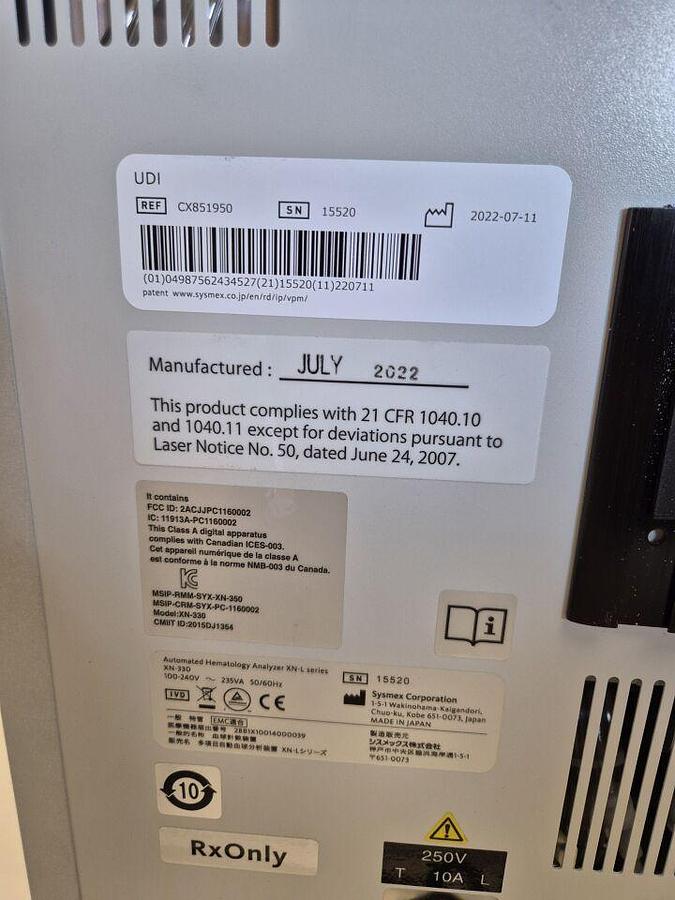 Gebraucht SYSMEX XN-330 Hämatologie-Analyzer