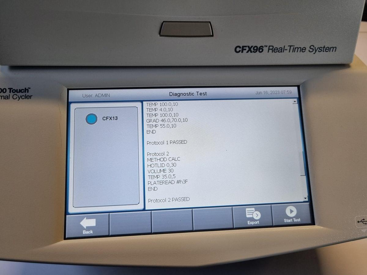 Gebraucht <span>À vendre</span> BIO-RAD CFX96 Touch PCR Thermal Cycler