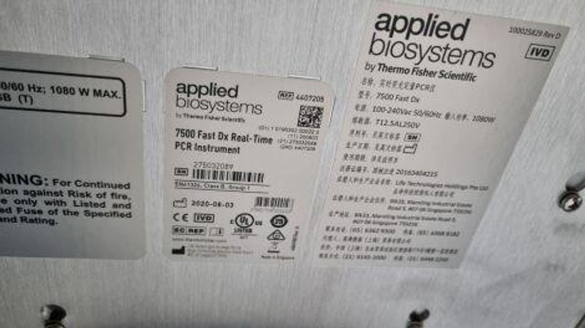 Used For Sale APPLIED BIOSYSTEMS 7500 Fast Dx Thermal Cycler