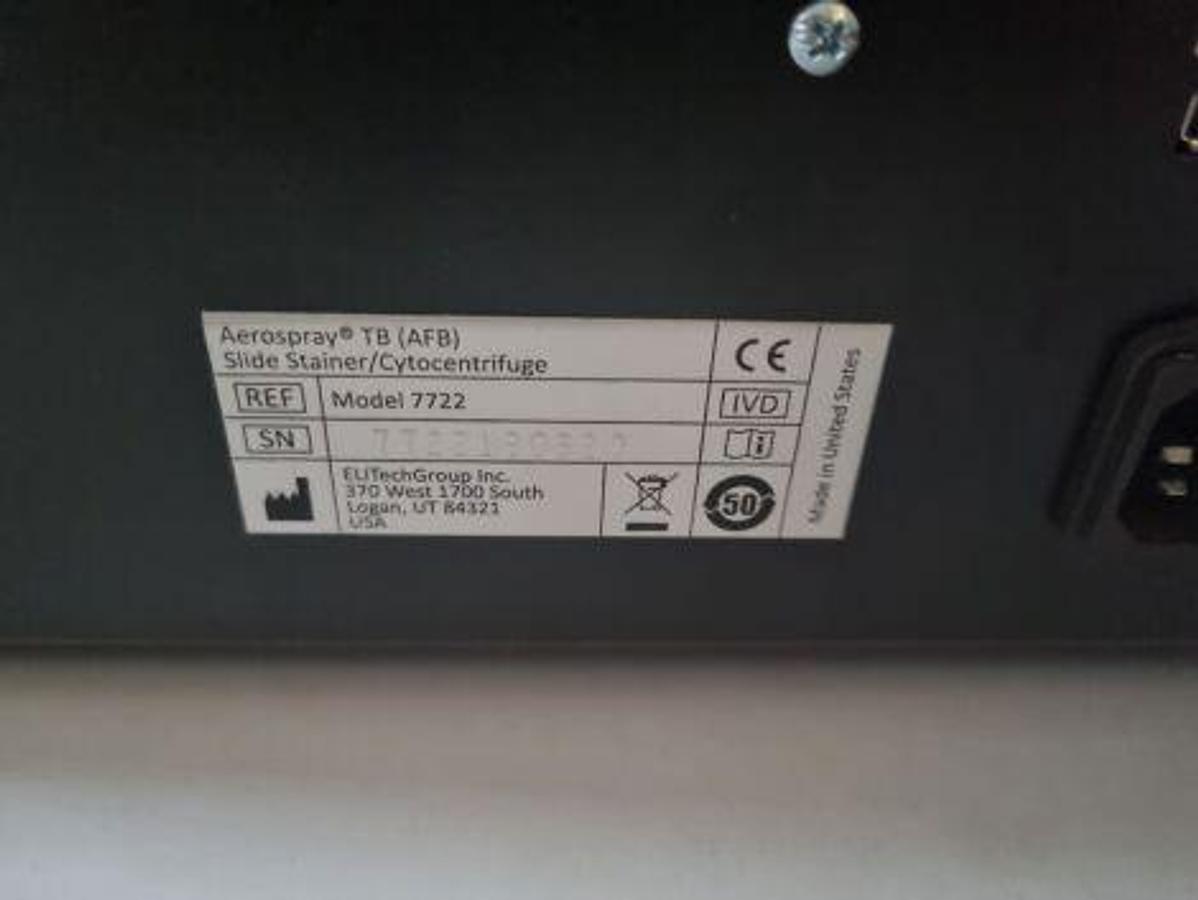 Used For Sale ELITECH Aerospray TB Slide Stainer / Cytocentrifuge Centrifuge