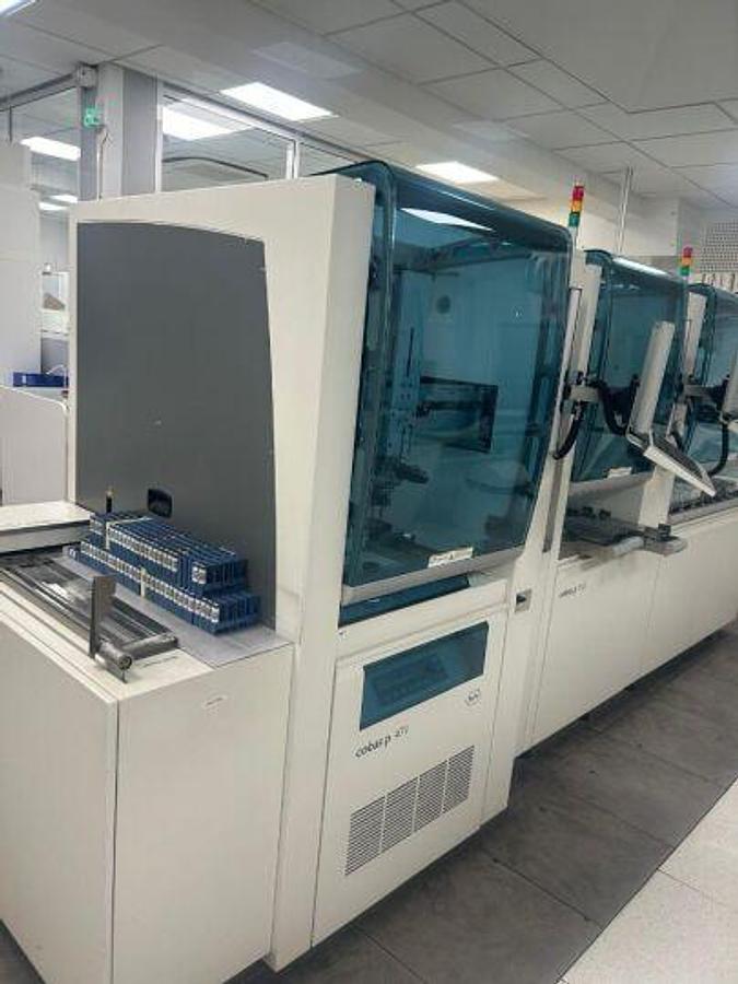 Gebraucht ROCHE DIAGNOSTICS Cobas P 512 + P 471 Pre-Analysesystem