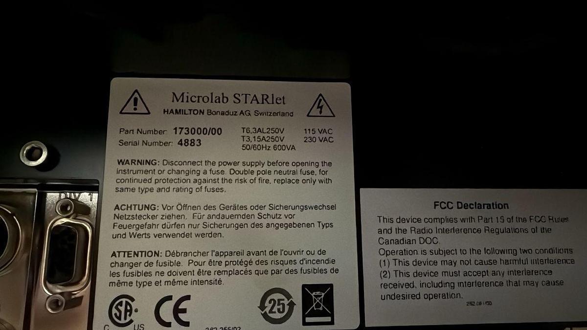 Gebraucht HAMILTON MICROLAB STARlet Flüssigkeitsführung