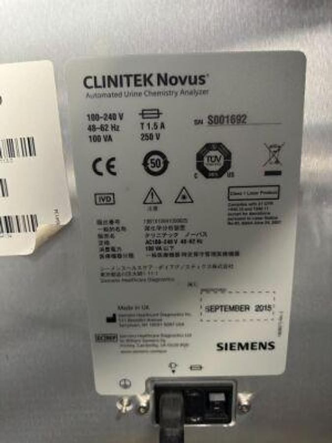 Used For Sale SIEMENS Clinitek Novus Urine Analyzer