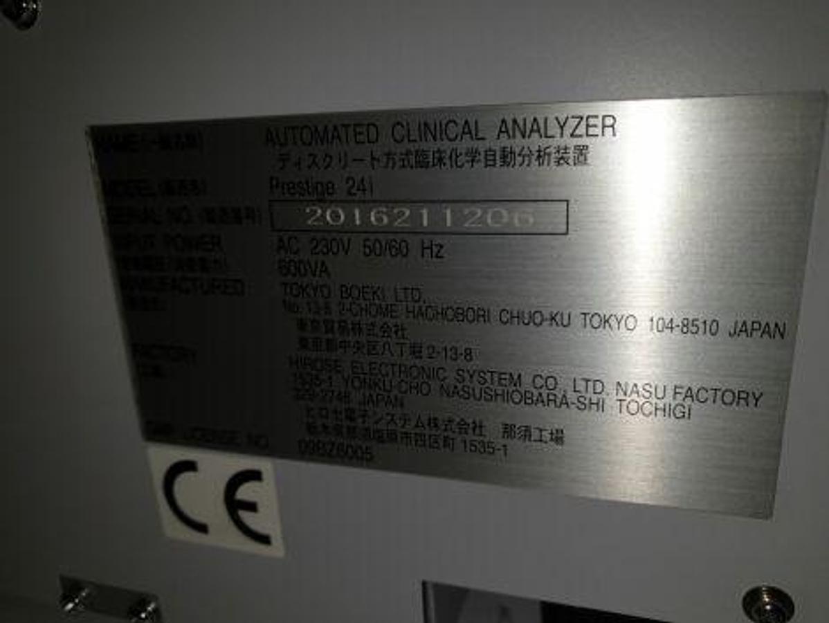 Used For Sale TOKYO BOEKI 24i Chemistry Analyzer